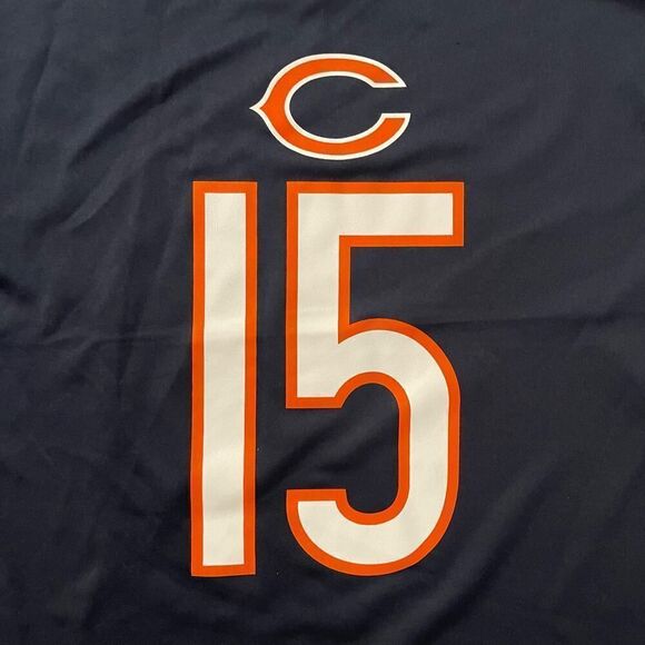 NFL Youth Chicago Bears Brandon Marshall Navy Blue Team Color Jersey Tee Large - Picture 2 of 12